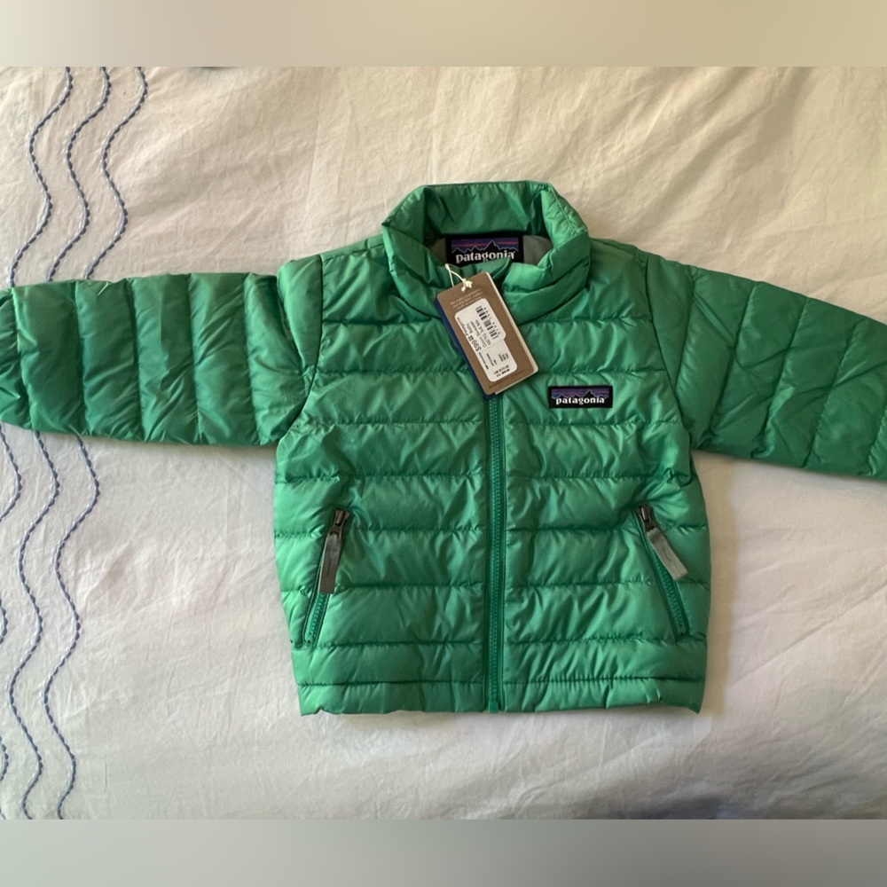 NWT Patagonia Baby Down Sweater Green 3-6 month